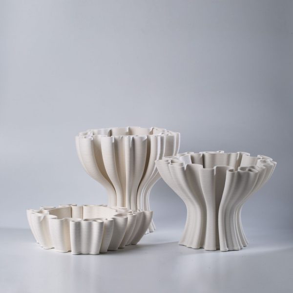 景徳鎮3Dプリント陶器異形果物皿・花瓶