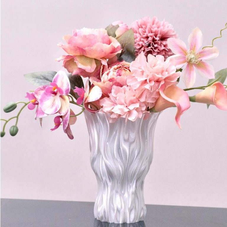 インテリア用 白い花瓶 INS風 高級感 3Dプリント リビング 高品質 ドライフラワー スターオブベツリー 水耕式 フェイクフラワー 花器 PLA素材