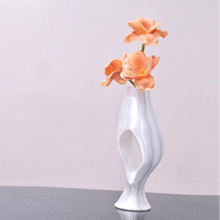 白色インス風美しい3Dプリントリビング用高級ドライフラワー・スターフラワー・水耕仮想花ポット