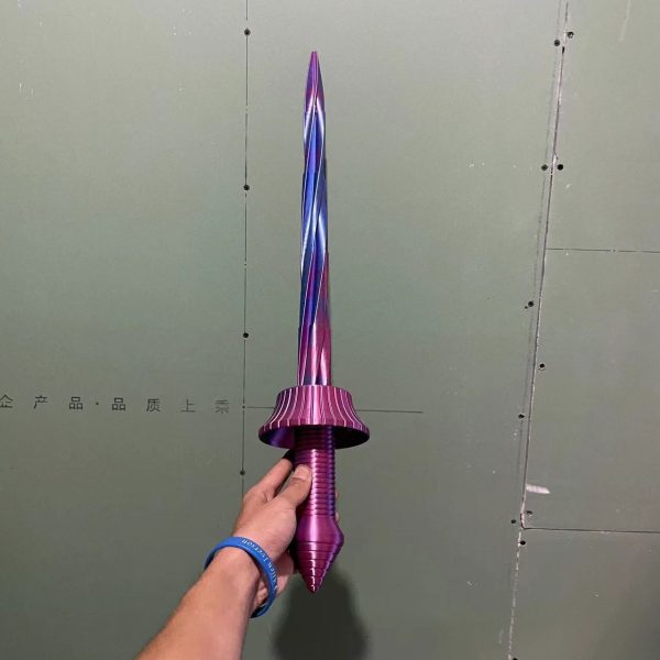 3Dプリント 伸縮剣 3Dヤスオ疾風の刃 3D中指スパイラル剣 武士刀 3Dマスターソード 玩具