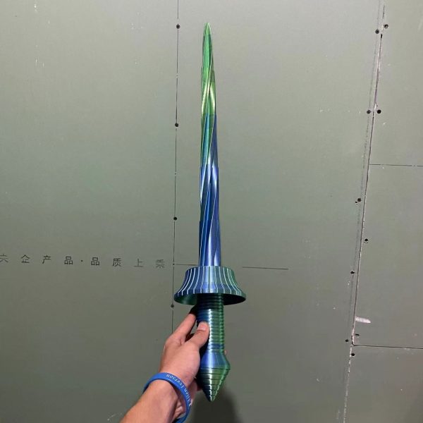 3Dプリント 伸縮剣 3Dヤスオ疾風の刃 3D中指スパイラル剣 武士刀 3Dマスターソード 玩具